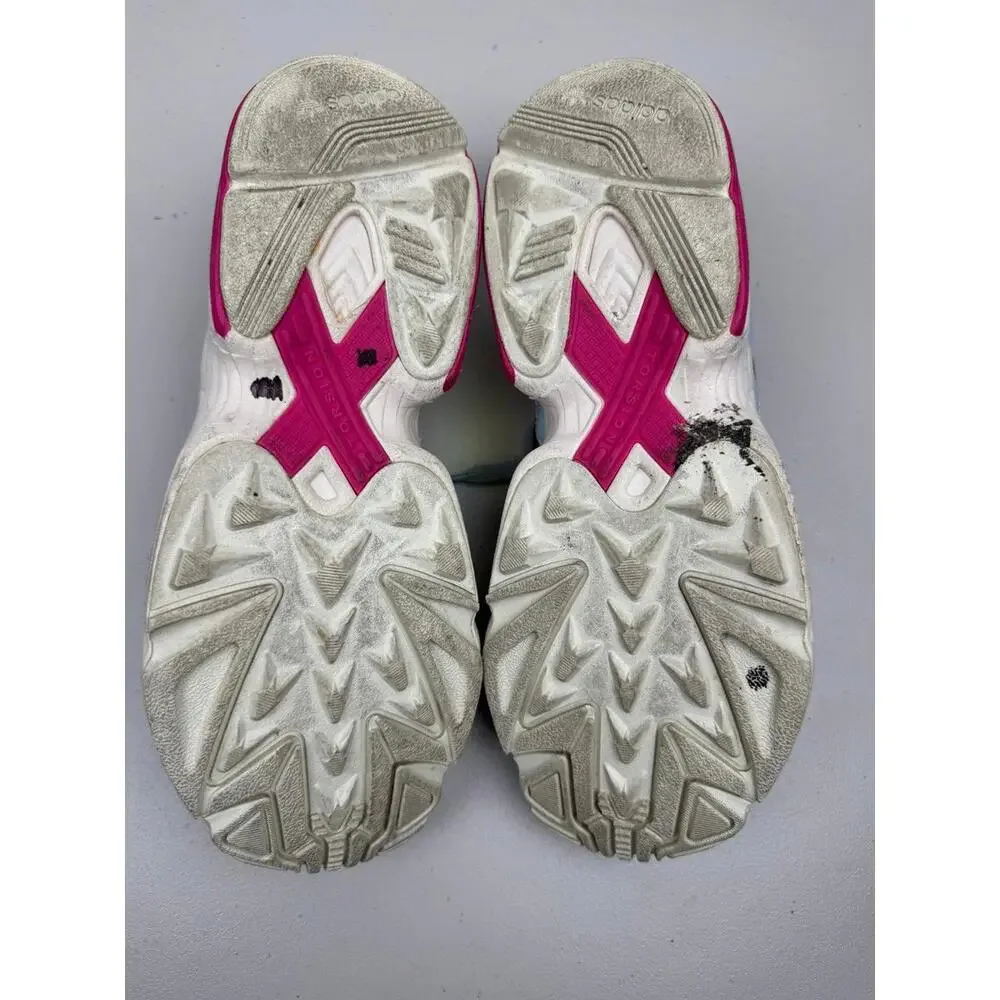 Adidas Womens Falcon Size 9.5 Light Gray Real Magenta EG2676‎